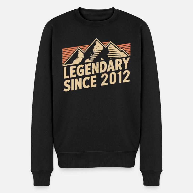 Légendaire depuis 2012 Anniversaire - Pull Premium bio Homme - noir