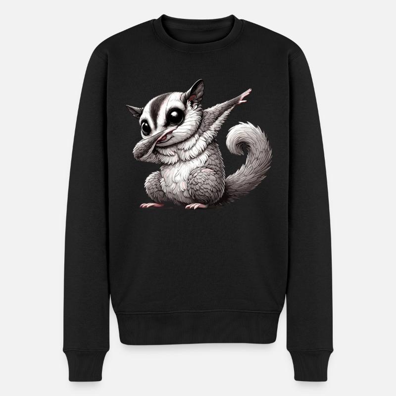 Kurzkopfgleitbeutler, phalanger volant, dabbing - Pull Premium bio Homme - noir