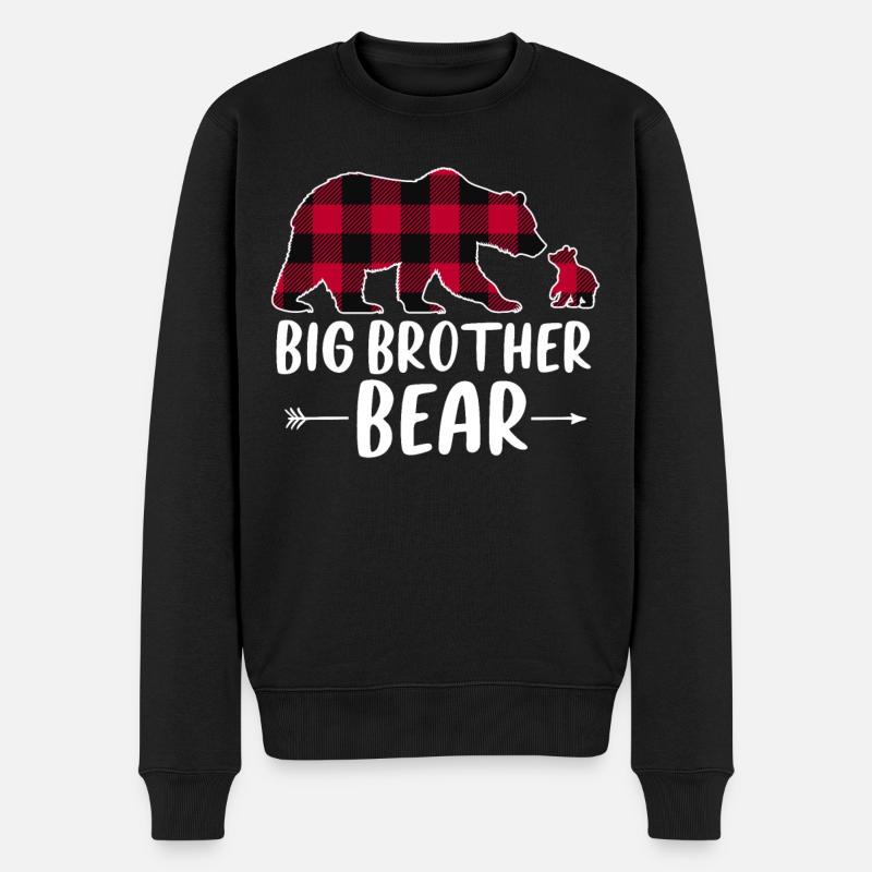 Grand frère ours - Pull Premium bio Homme - noir