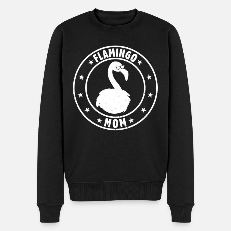 Flamingo Mom Flamingo Mama Flamingo - Pull Premium bio Homme - noir