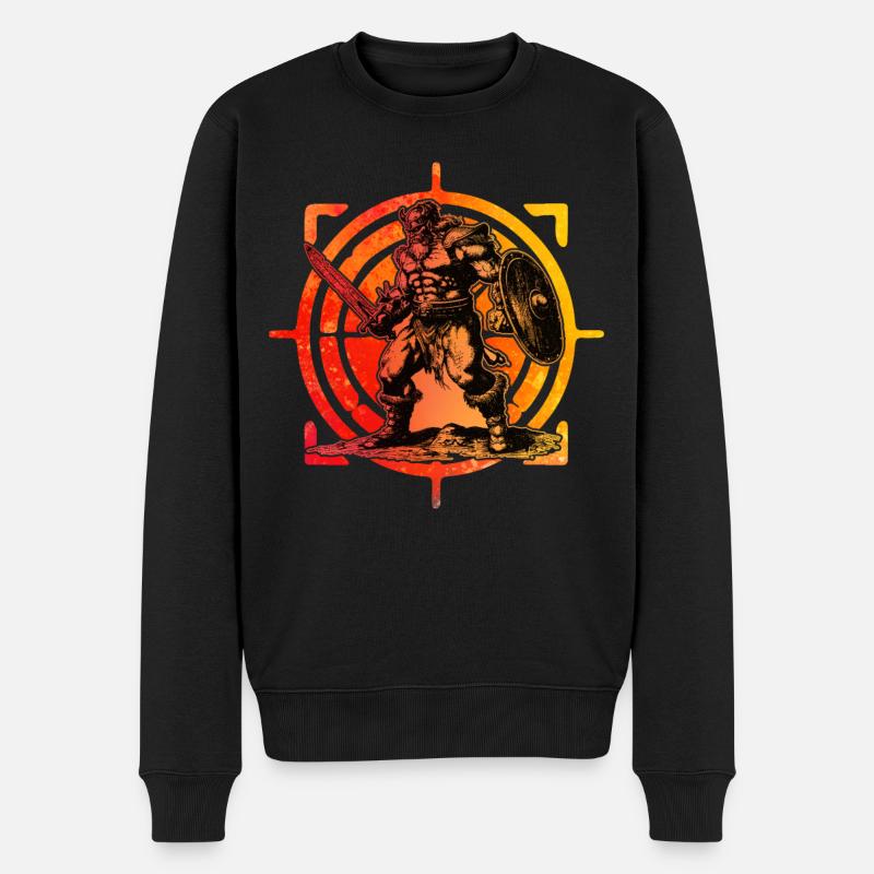 Wikinger - Männer Premium Bio Pullover - Schwarz