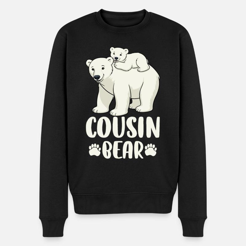 Cousin Ours - Pull Premium bio Homme - noir