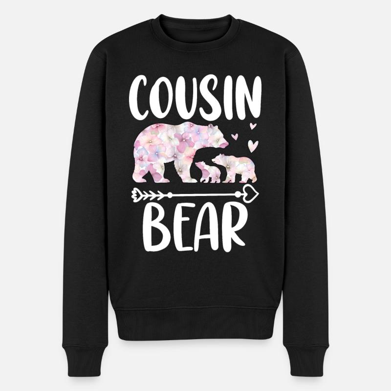 Cousin Ours - Pull Premium bio Homme - noir