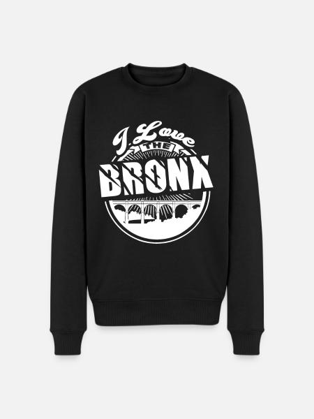 I Love The Bronx - Men's Premium Organic Jumper - black