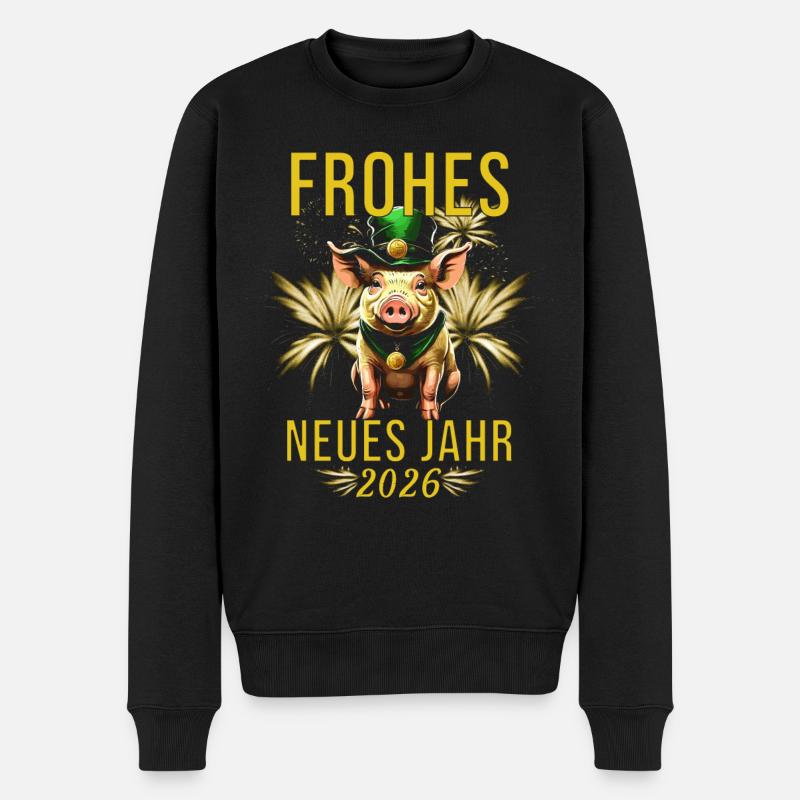 Bonne Année 2026 - Pull Premium bio Homme - noir