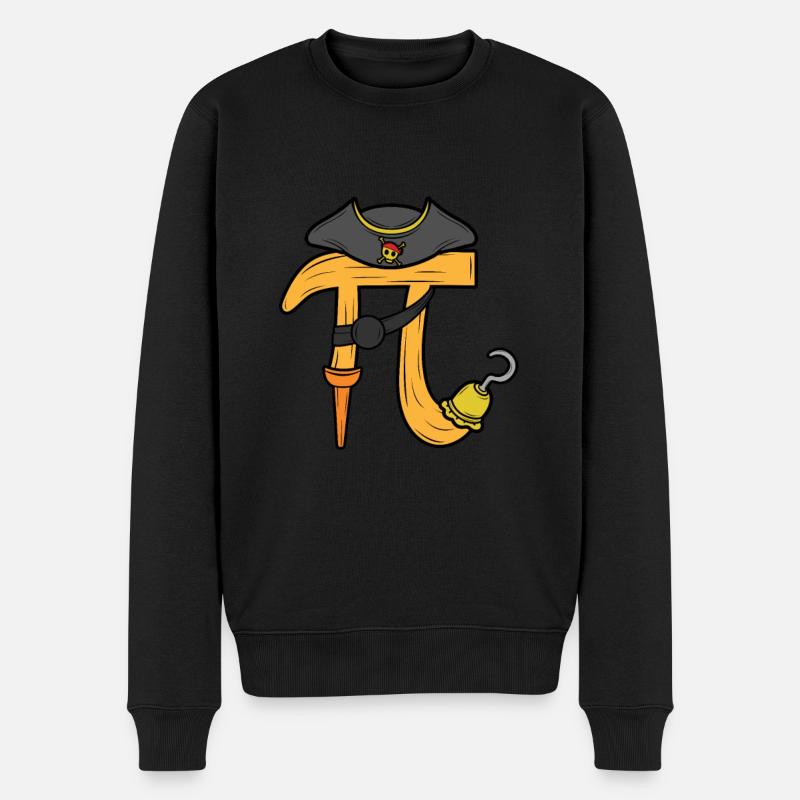 Pirate Pi Day Adventure Graphique - Pull Premium bio Homme - noir