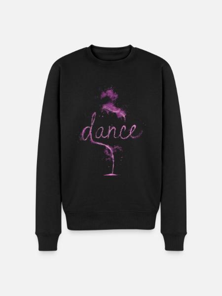 Dance purple dust - Men's Premium Organic Jumper - black