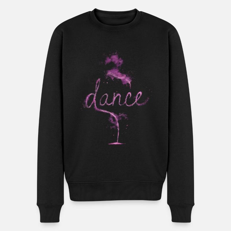 Danse poussière violette - Pull Premium bio Homme - noir