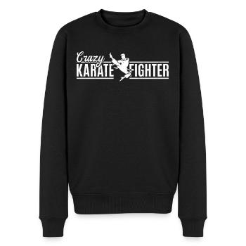 Arts Martiaux de Karaté - Crazy Karate Fighter - Pull Premium bio Homme - noir - Devant - Nico (187cm)