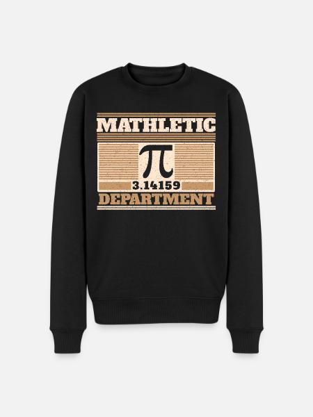 Pi Day Mathletic Department Design - Men's Premium Organic Jumper - black