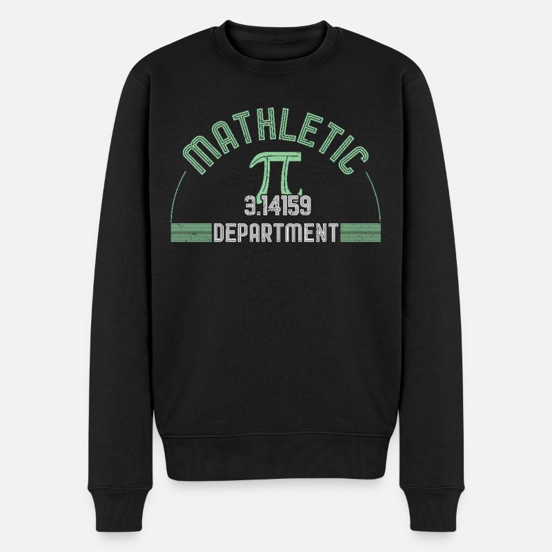 Mathletic Pi Day 3.14159 Department - Männer Premium Bio Pullover - Schwarz