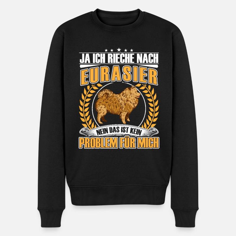 Odeur d’Eurasier Spitz Eurasien - Pull Premium bio Homme - noir