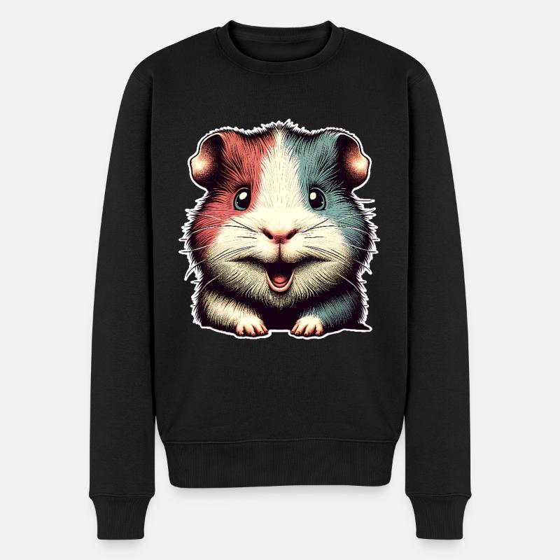 Hamster - Männer Premium Bio Pullover - Schwarz