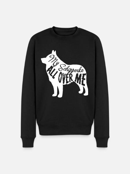 My Schipperke All Over Me - Men's Premium Organic Jumper - black