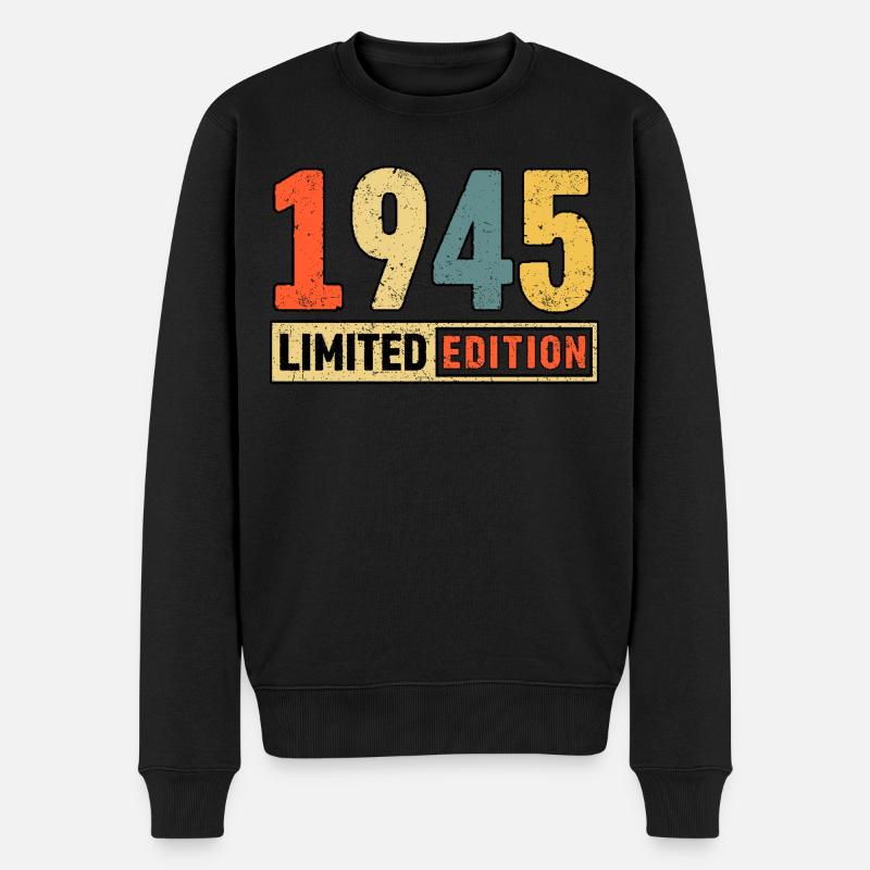Edition limitée 1945 - Pull Premium bio Homme - noir