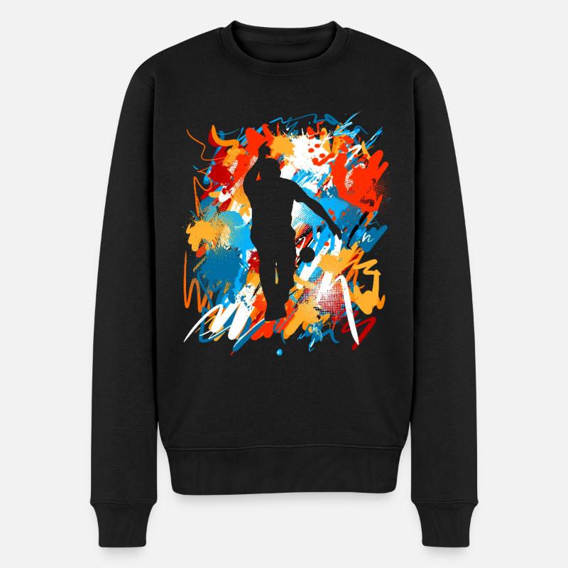 Boule Boccia Joueur de Boule - Pull Premium bio Homme - noir