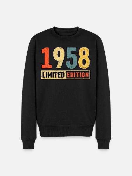 Edition limitée 1958 - Pull Premium bio Homme - noir
