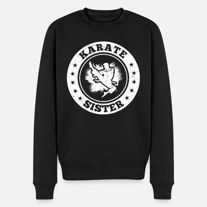Karaté Sœur Karaté Combattante - Pull Premium bio Homme - noir
