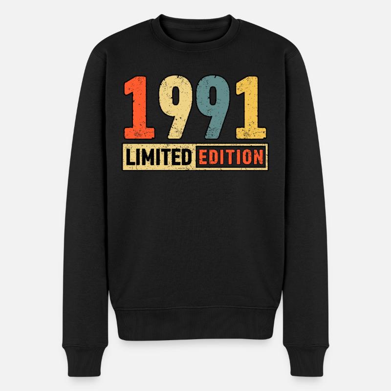 Edition limitée 1991 - Pull Premium bio Homme - noir