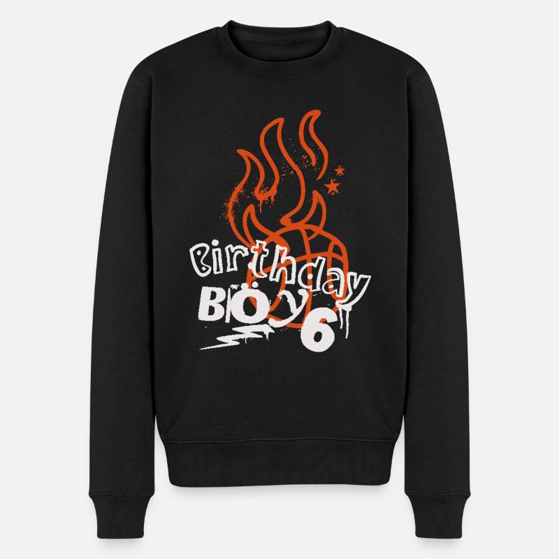 Basket-ball 6e anniversaire Basketteur - Pull Premium bio Homme - noir