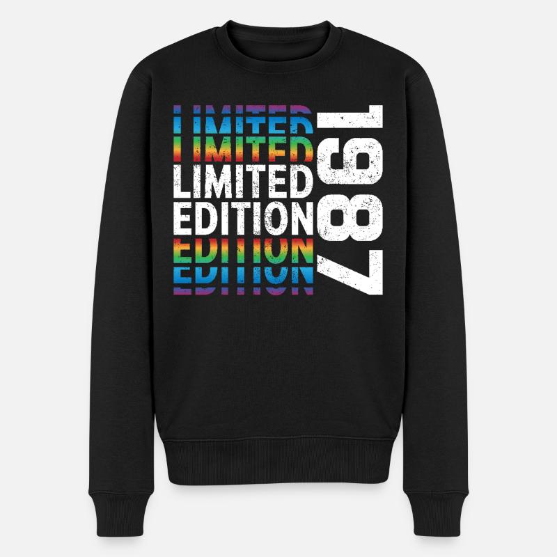 Edition limitée 1987 - Pull Premium bio Homme - noir
