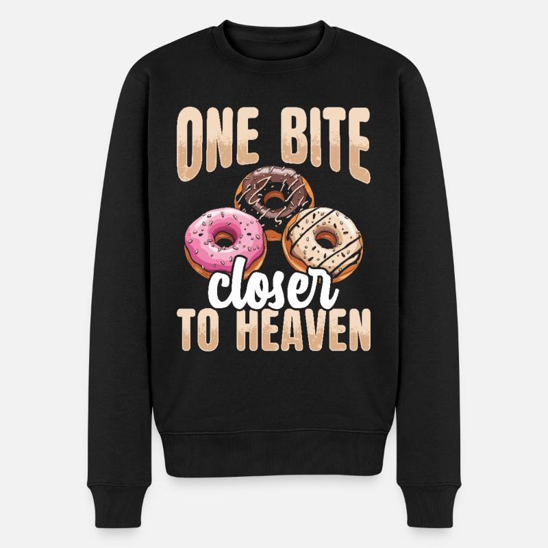 Donuts Donut - Männer Premium Bio Pullover - Schwarz