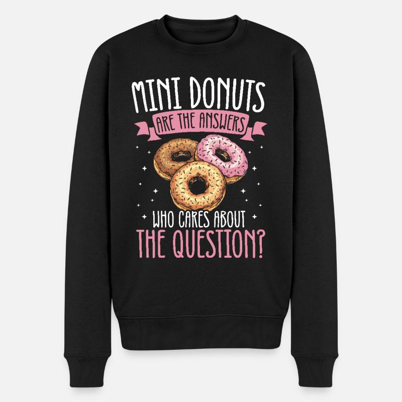 Donuts Donut - Männer Premium Bio Pullover - Schwarz