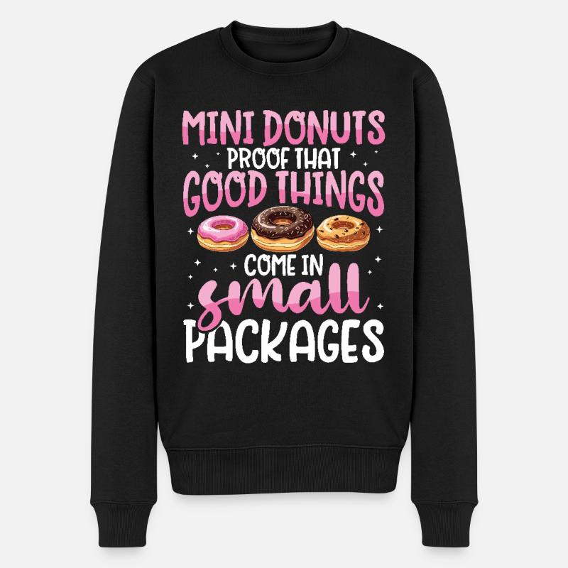 Donuts Donut - Männer Premium Bio Pullover - Schwarz