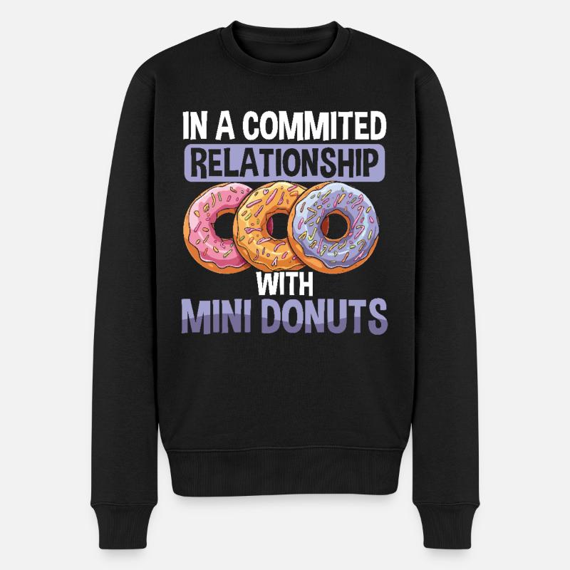 Donuts Donut - Männer Premium Bio Pullover - Schwarz
