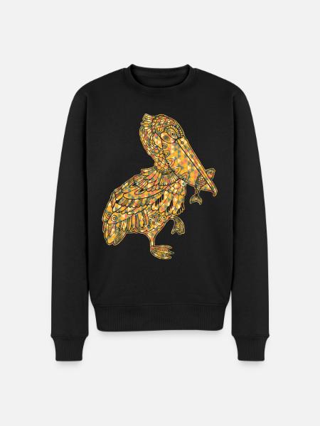 Pelican Geometric - Men's Premium Organic Jumper - black