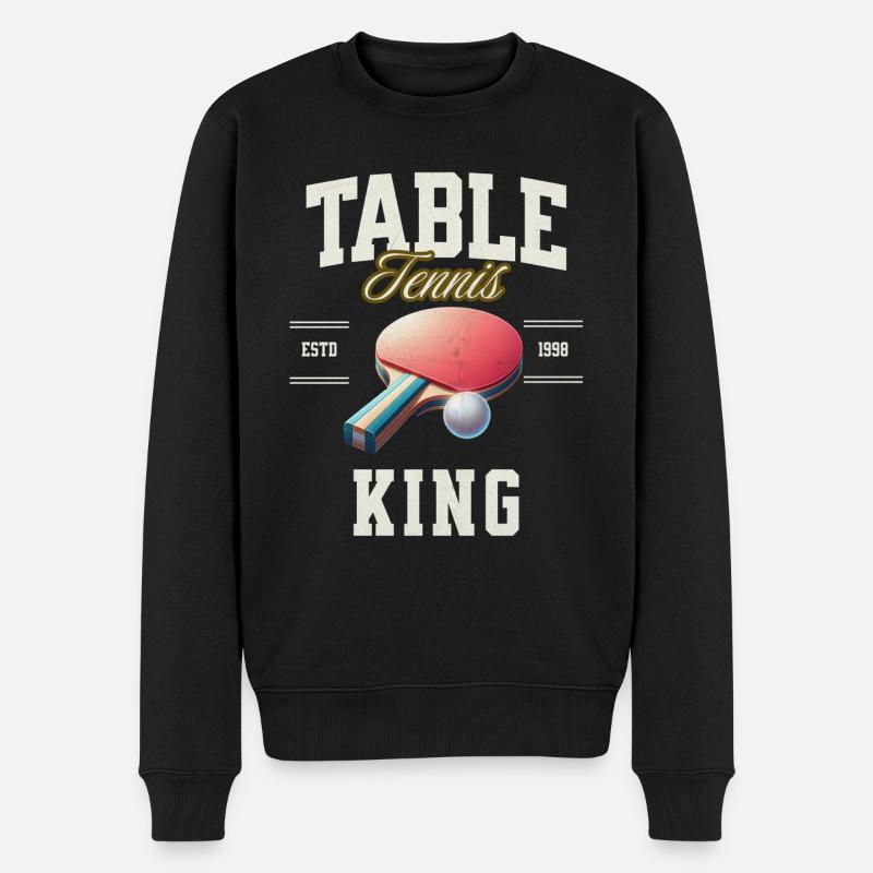 Ping-pong - Pull Premium bio Homme - noir