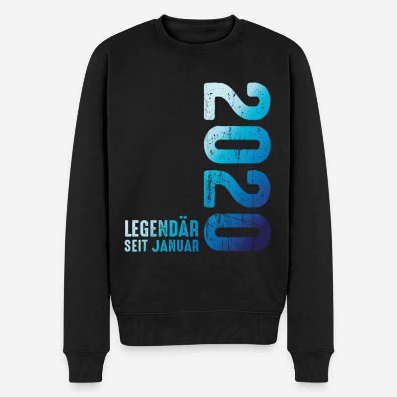 Limited Edition January 1950 Legendär Seit January - Männer Premium Bio Pullover - Schwarz
