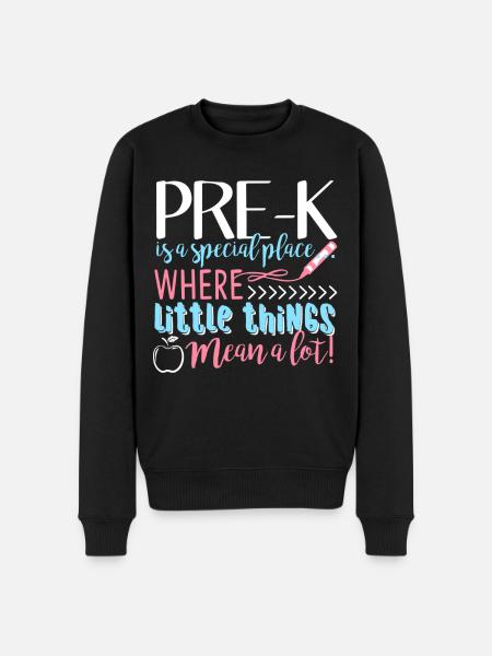 Pre k Teacher Pre k Is A Special Place - Men's Premium Organic Jumper - black