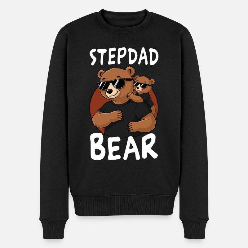 Beau-père Ours - Pull Premium bio Homme - noir