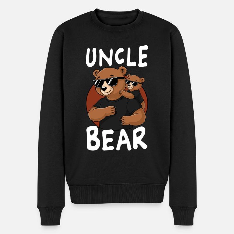 Oncle Ours - Pull Premium bio Homme - noir