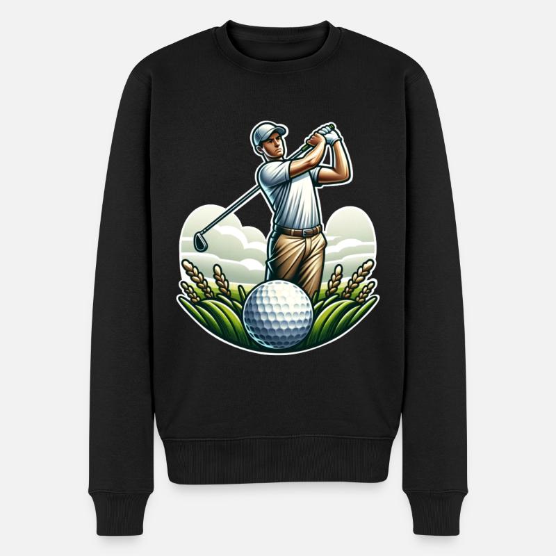Golfe - Pull Premium bio Homme - noir