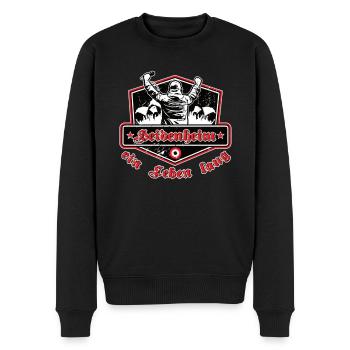 Heidenheim ein Leben Lang No II - Männer Premium Bio Pullover - Schwarz - Vorne - Nico (187cm)
