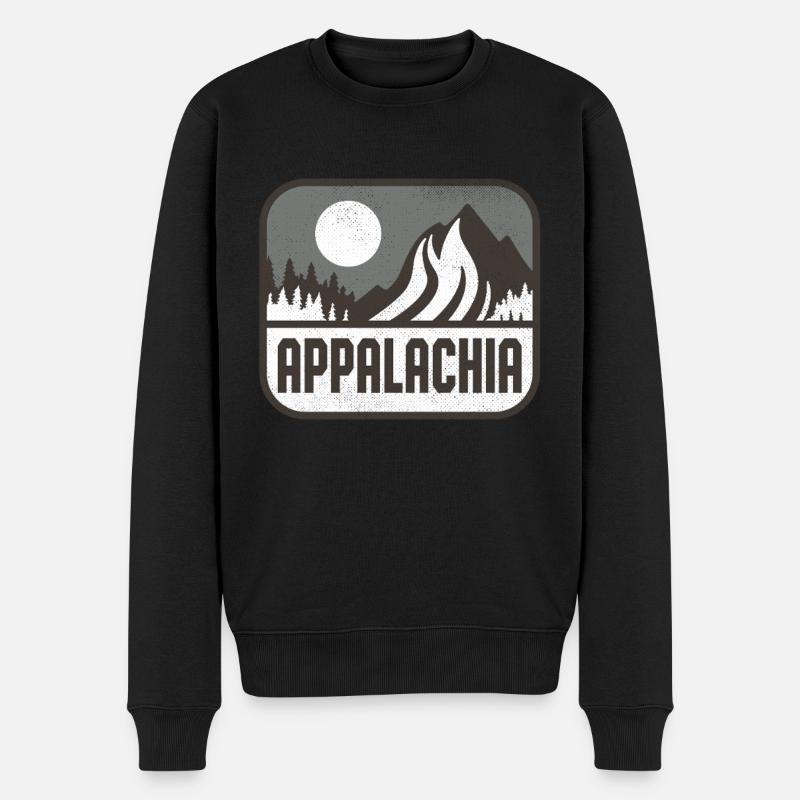 Appalaches Appalaches Rétro - Pull Premium bio Homme - noir