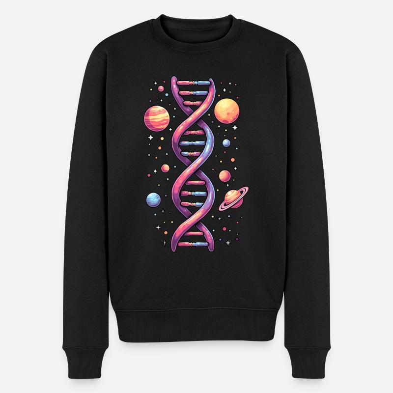 Espace ADN double hélice - Pull Premium bio Homme - noir