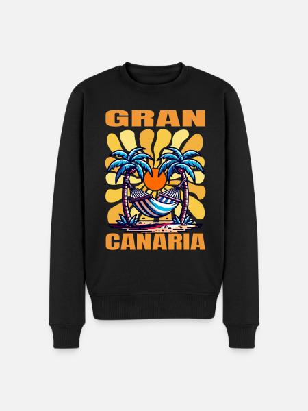 Gran Canaria - Men's Premium Organic Jumper - black