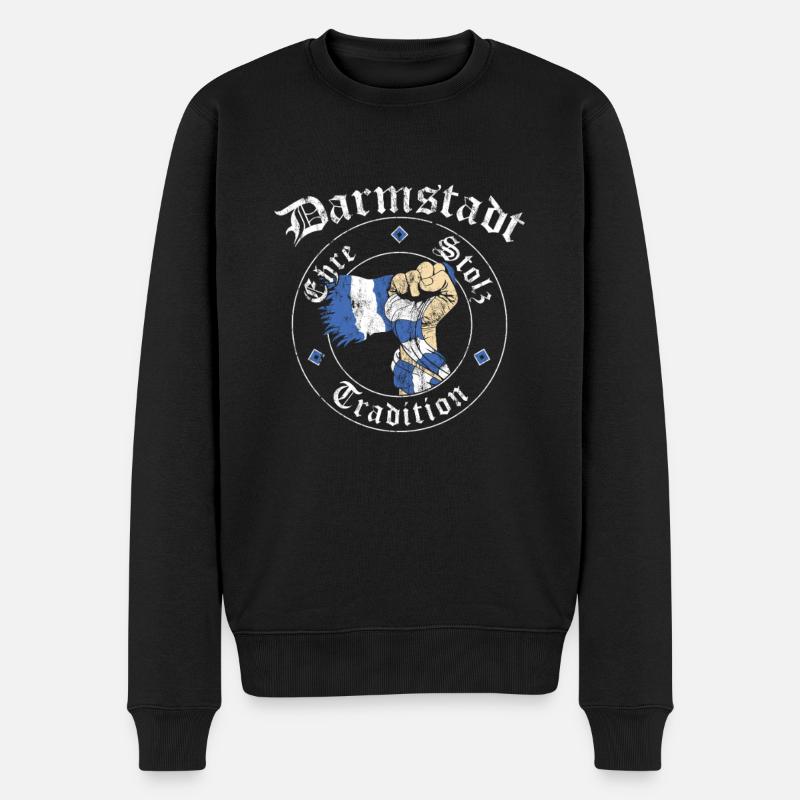 Darmstadt Ehre Stolz Tradition No II - Männer Premium Bio Pullover - Schwarz