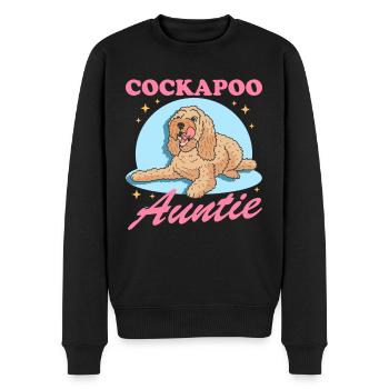 Cockapoo Tante Hundeliebhaber Geschenk - Männer Premium Bio Pullover - Schwarz - Vorne - Nico (187cm)