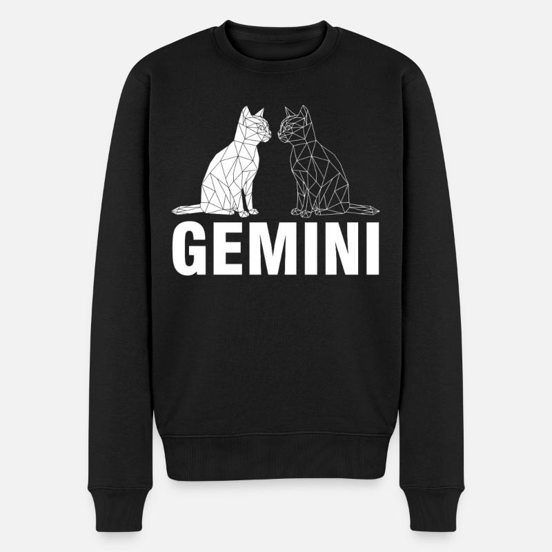 Gemini - Men's Premium Organic Jumper - black