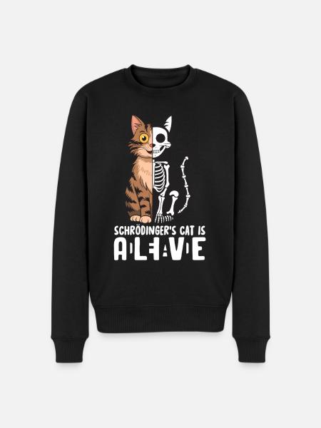 Schrödinger's Cat Dead and Alive - Men's Premium Organic Jumper - black