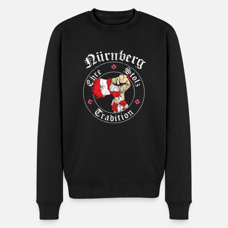 Nürnberg Ehre Stolz Tradition No II - Männer Premium Bio Pullover - Schwarz