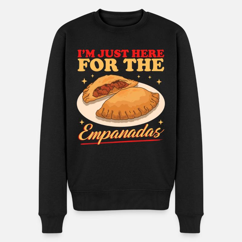 Empanadas Empanada Teigtasche Geschenke - Männer Premium Bio Pullover - Schwarz
