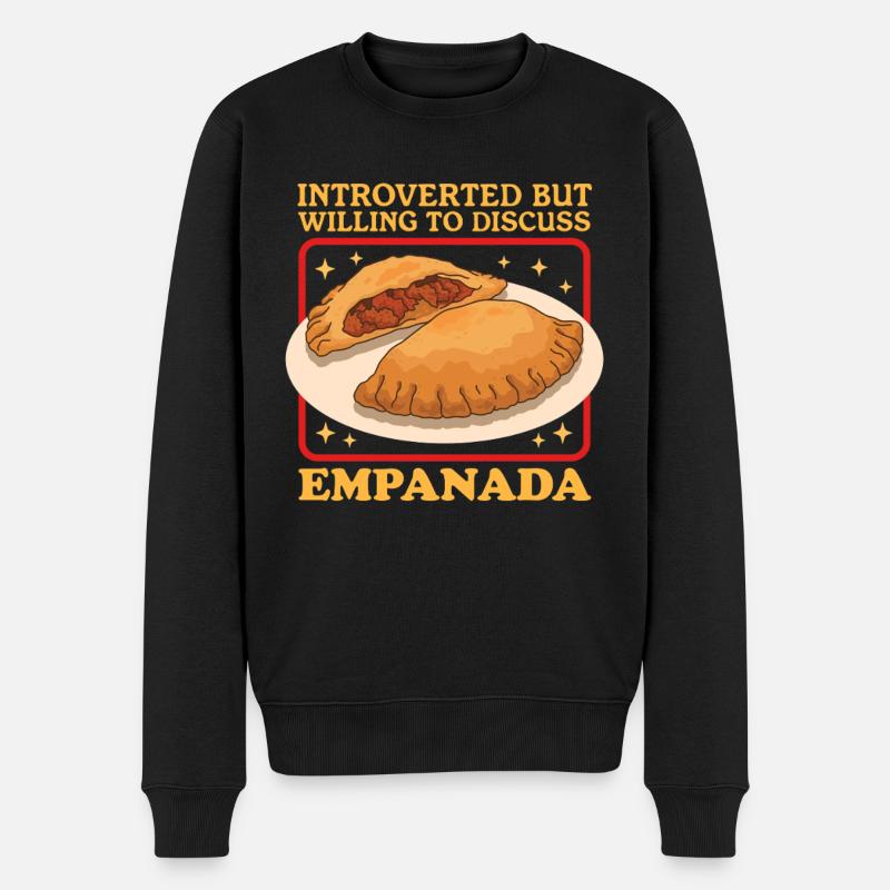 Empanadas Dumpling Empanada Gift - Men's Premium Organic Jumper - black
