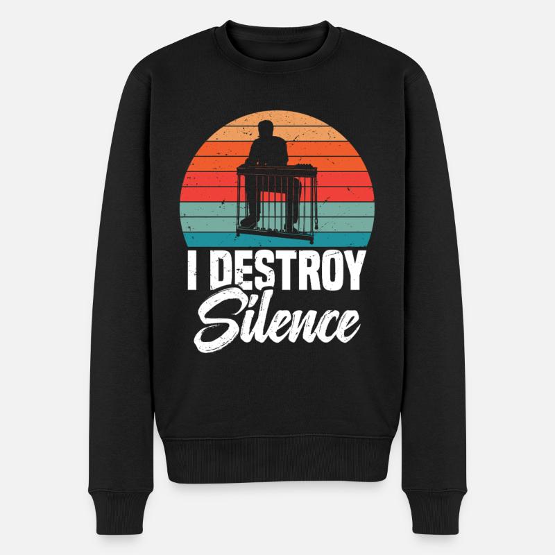Je détruis le silence - Pull Premium bio Homme - noir