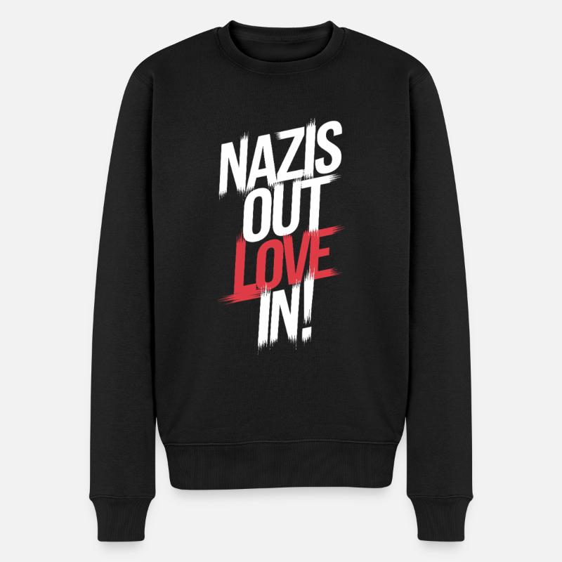 Les nazis s’extasient l’amour - Pull Premium bio Homme - noir