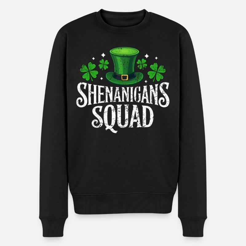 Shenanigans Squad - Männer Premium Bio Pullover - Schwarz